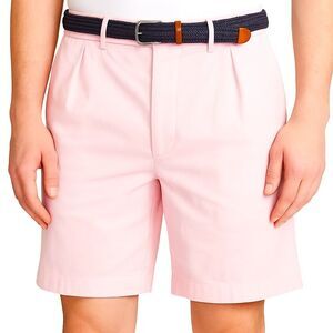 Polo Ralph Lauren Mens Chino Shorts 34 Pink Pleated Classic Fit Cotton Preppy